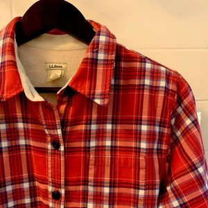 Sherpa Lined L.L. Bean Plaid Shacket